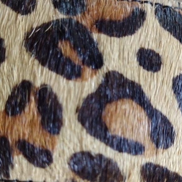 Soludos leopard/cheetah calf hair ankle strap espadrille sandals - Picture 3 of 8